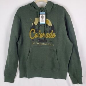 NWT State Of Mine Men's Green Hoodie - Colorado Brush Tree 2 - Choose Size